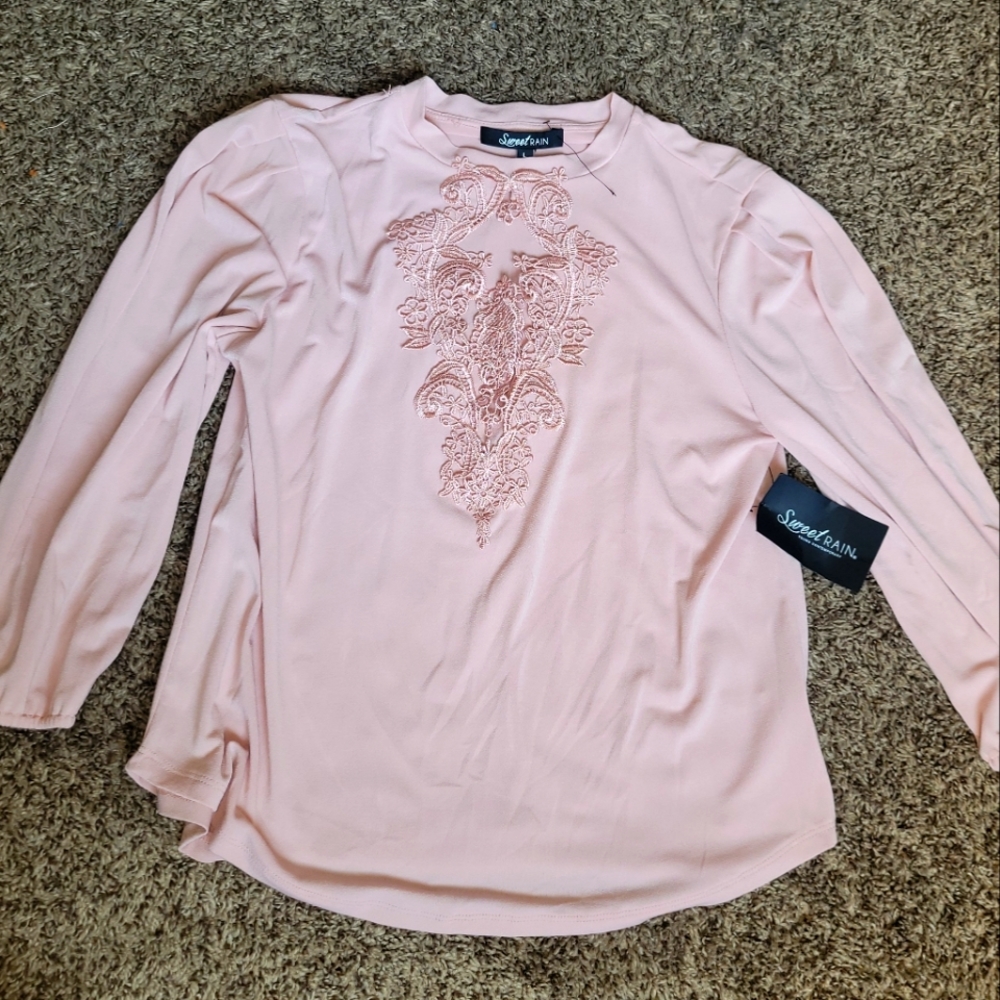 Rosy pink blouse